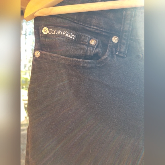 Skinny Jean's Calvin Klein Womans Pants w34 x l32 Black Bangladesh 81kc736 - Picture 4 of 16